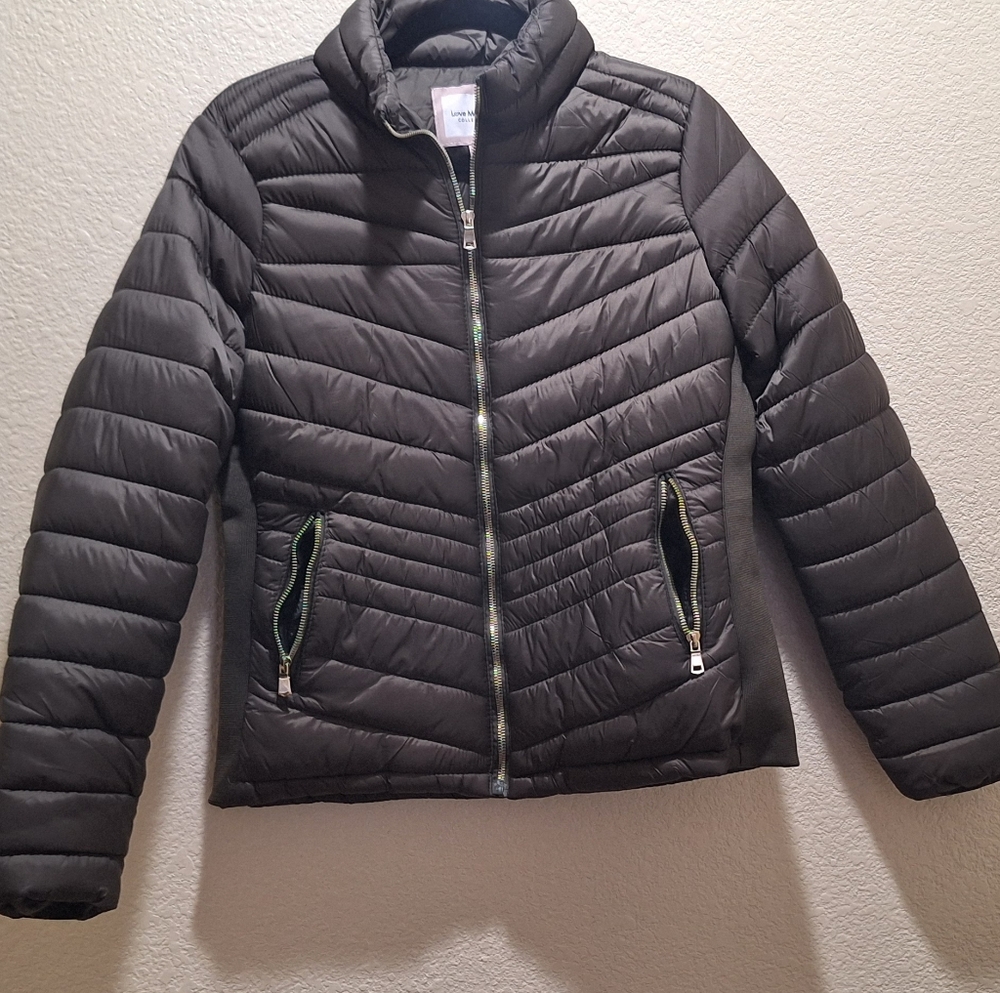 NWOT Forest Green Quilted Puffer Jacket